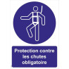 Panneau protection obligatoire contre les chutes
