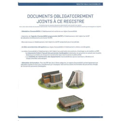 Registre public d'accessibilité format A4 - 32 pages