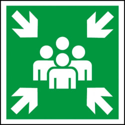 Panneau picto point de rassemblement
