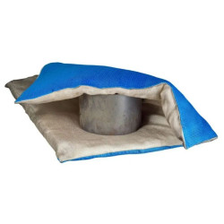 Couverture thermique isolante pour vérifier refroidissement de pièces