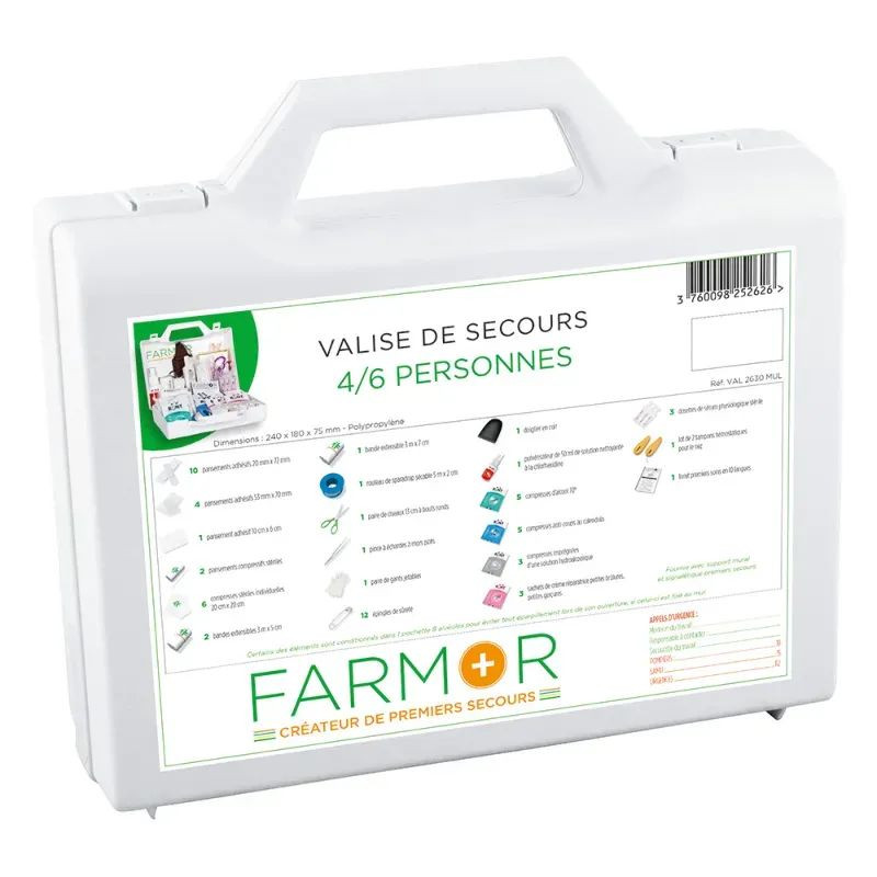 Coffret de secours 4 à 6 personnes