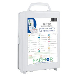 Coffret de secours espaces verts & élagage 4 à 6 personnes