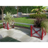 Banc à fixer entre 2 jardinières Serem Jardi-Banc
