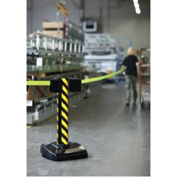 Poteau guidage 2 sangles rétractables 22 m - BELTRAC STORETRAC DOUBLE