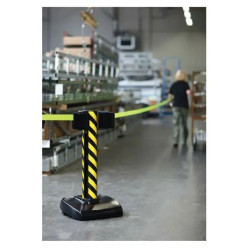 Poteau guidage 2 sangles rétractables 22 m - BELTRAC STORETRAC DOUBLE