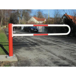 Barrière pivotante trombone fixation au sol ou au mur Croso WES115