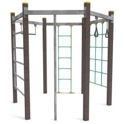 Jeu à grimper l'escalade hexagonale éco-responsable