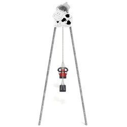 Balançoire ferme vache