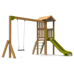 Aire de jeux bois Ruiloba