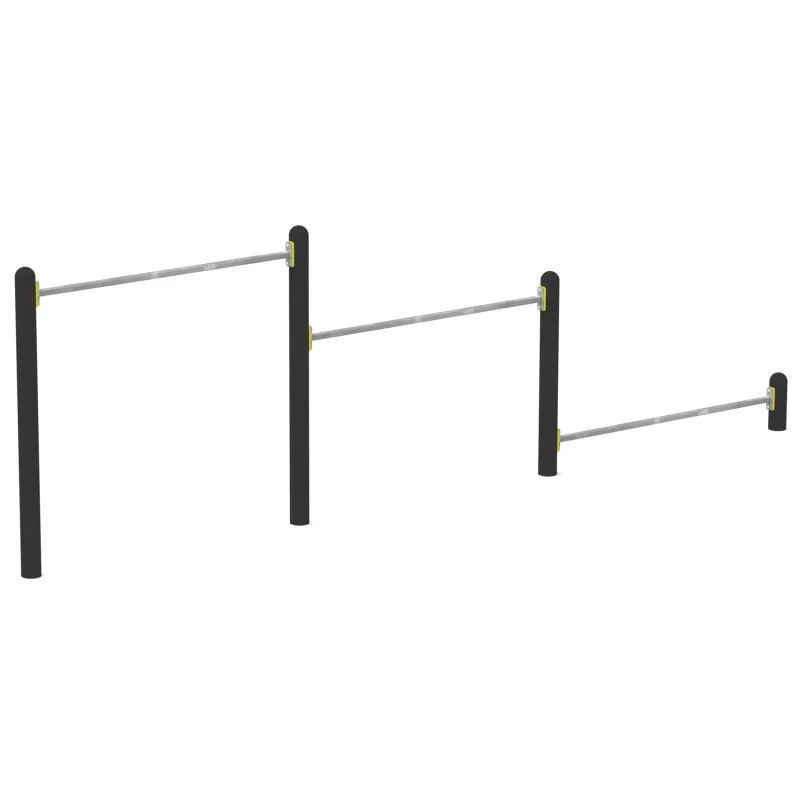 Module Triple barre de pompes pour Street Workout