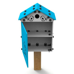 Boîte à livres enfants inclusive PMR - Oiseaux