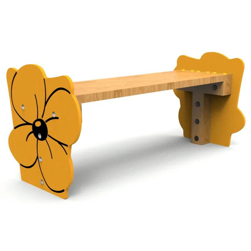 Banc enfants Manufacturas Deportivas Jara avec fleurs MB152