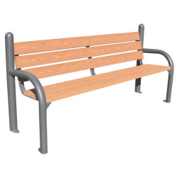 Poubelle éco-composite en fibre de bois et fibre de polymères