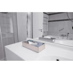 Distributeur de mouchoirs cosmétiques en inox