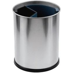 Corbeille de tri sélectif 2 compartiments