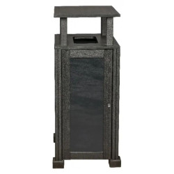 Station de tri sélectif en briques alimentaires recyclées et en alu