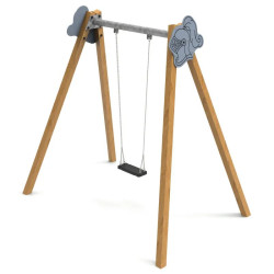 Balançoire bois Plata siège plat PM733/H/S/C Manufacturas Deportivas
