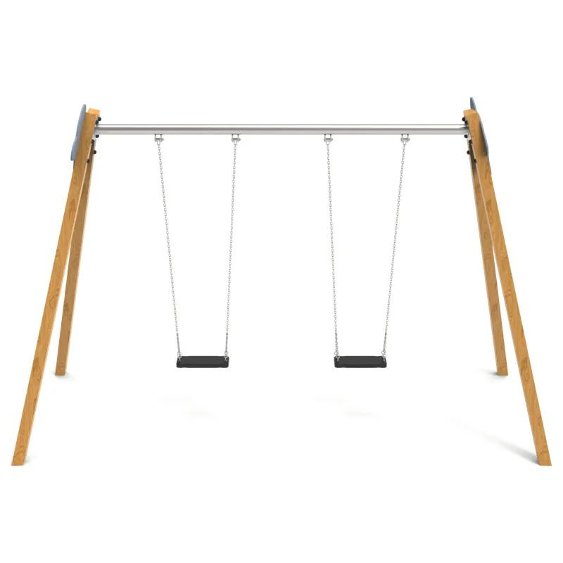 Balançoire bois 2 sièges plats PM740/H/C/S Manufacturas Deportivas