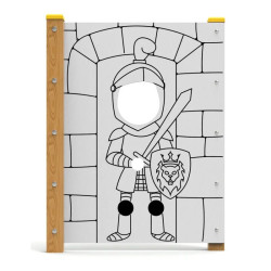 Panneau jeu passe tête Le Chevalier et La Princesse