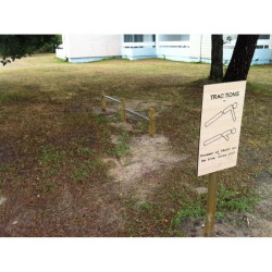 Barres de traction pour parcours sportif