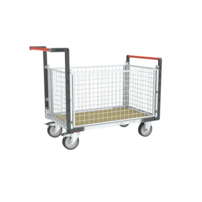 Chariot modulaire plateau bois grillagé - 500 kg - Fimm