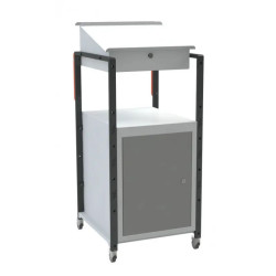 Pupitre d'atelier sur patins ou roulettes 1 bloc porte - 150 kg