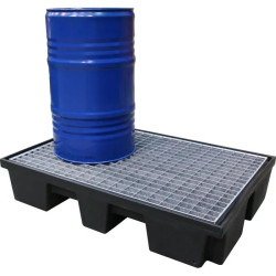 Bac de rétention PEHD recyclé pour fûts