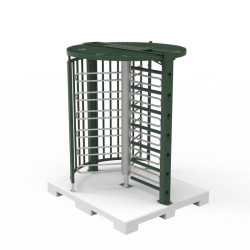 Tourniquet de sécurité avec grille tiers de tour - Hauteur 2,1 m