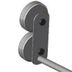 Fixation magnétique pour barre de charge support sachet kraft