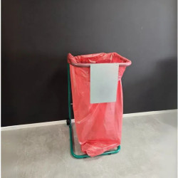 Plaque d'information suspendue tri sélectif pour support sac