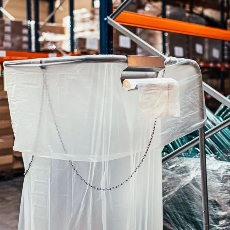 Support rouleau à fixer pour support sac 300/ 400 / 1000 L