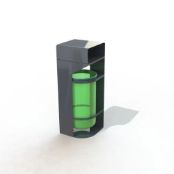 Poubelle d'extérieur en acier - Gap