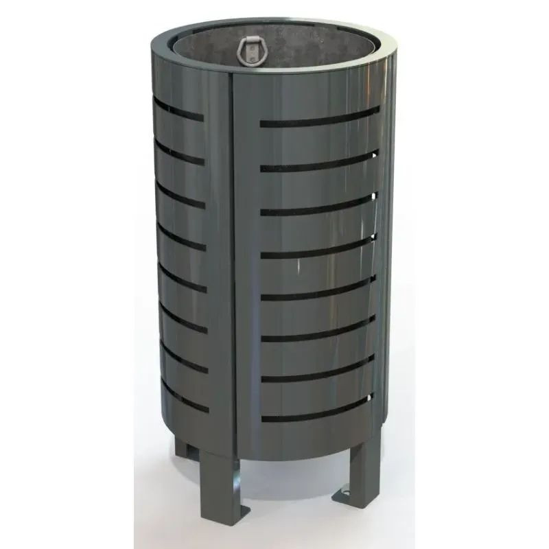 Poubelle de ville en acier - Nice