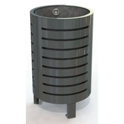 Poubelle d'extérieur en acier - Nice