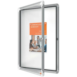 Vitrine murale d'intérieur avec porte battante - Nobo premium
