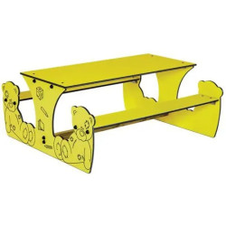 Table pique Ourson pour petite enfance