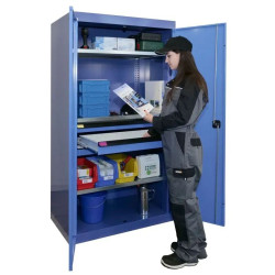 Armoire pour charges lourdes - 3 tiroirs + 2 tablettes