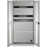Armoire électrique à portes vitrées
