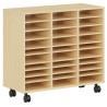 Meuble à roulettes 30 cases en mélaminé