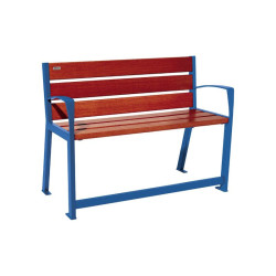 Banc bois et acier Silaos spécial sénior