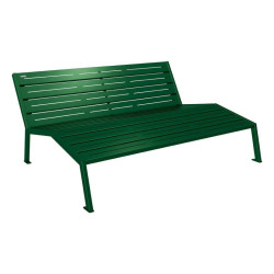 Chaise longue acier Silaos