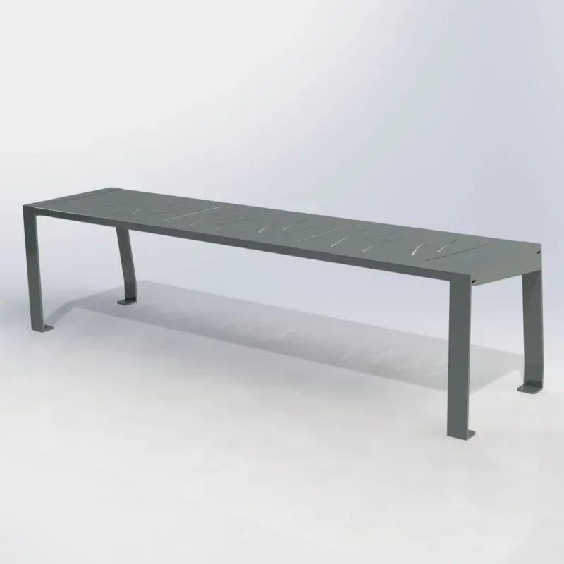 Banquette de ville en acier - Cahors