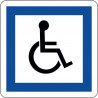 Panneau installations accessibles aux personnes handicapées à mobilité réduite - CE14