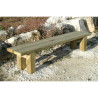 Banc Campagnard en bois de pin pour parc ou jardin public