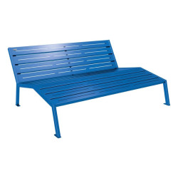 Chaise longue acier Silaos