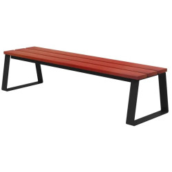 Banquette en bois avec pieds acier Ballade