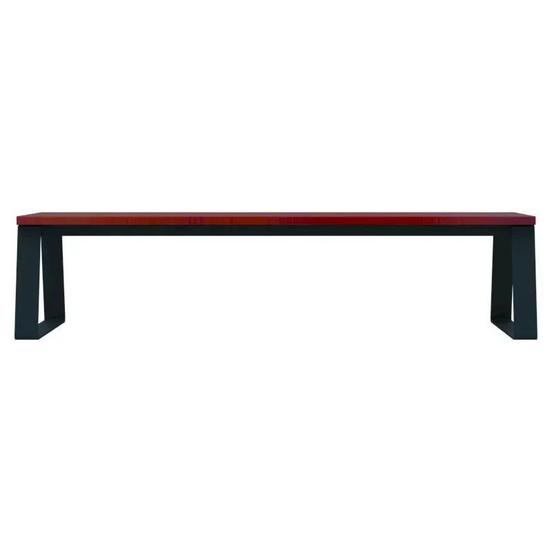 Banqette Rossignol Ballade d'extérieur en bois avec pieds acier