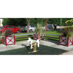 Banc Jardi-Banc à fixer entre 2 jardinières Serem