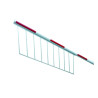 Ridelle de protection sous lisse pour barrière WES105/125/215/350/450