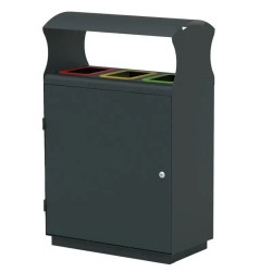 Station de tri sélectif 2 x 60 litres, 3 x 40 litres Medial Amsterdam